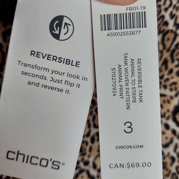 New Chicos Reversible Sleeveless Top - Picture 9 of 11